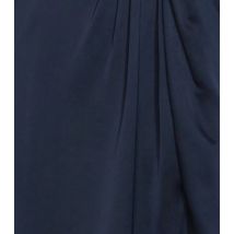 City Chic Curves Navy One Shoulder Midi Dress New Look