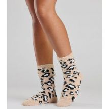 Loungeable 3 Pack Multicoloured Animal Print Cosy Socks New Look