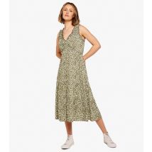 Women's Olive Abstract Midi Dress Apricot New Look