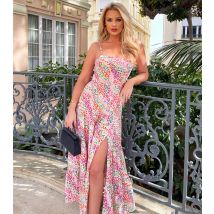 Women's Multicoloured Leopard Print Split Hem Midaxi Dress AX Paris New Look