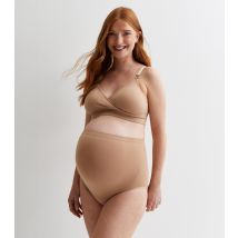 Women's Maternity Tan High Waist Over Bump Briefs New Look