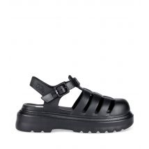Women's Black Chunky Jelly Sandals JuJu New Look