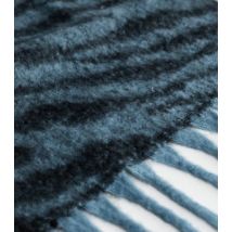 ONLY Blue Zebra Print Brushed Scarf New Look