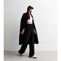 Women's Black Contrast Cargo Trousers ONLY New Look