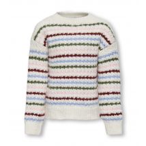 White Stripe Knit Jumper KIDS ONLY New Look