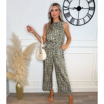 AX Paris Green Patterned Knot Jumpsuit New Look