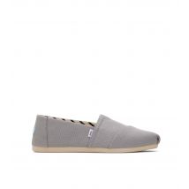 Women's Pale Grey Canvas Slip On Espadrilles Toms New Look