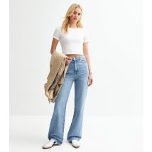 Women's Tall Pale Blue High Waist Adalae Wide Leg Jeans New Look