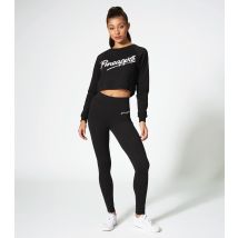 Women's Black Wide Band Leggings Pineapple New Look