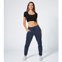 Women's Dark Grey Cuffed Cargo Joggers Pineapple New Look