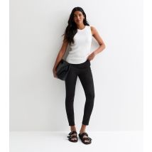 Women's Black Suedette Leggings Gini London New Look