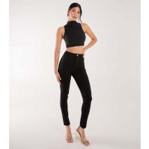 Women's Black Slim Fit Trousers Pink Vanilla New Look