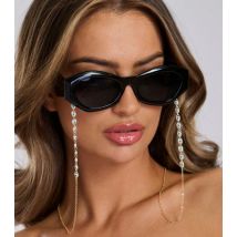 South Beach Gold Evil Eye Sunglasses Chain New Look