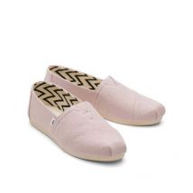 TOMS Pink Canvas Slip On Espadrilles New Look