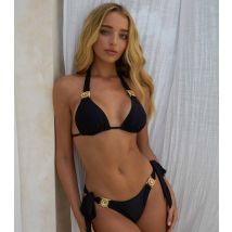 Women's Black Halter Neck Bikini Top Moda Minx New Look