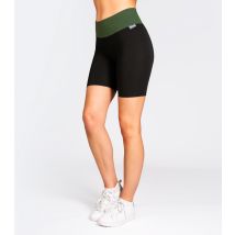 Women's Black High Waist Cycling Shorts Pineapple New Look