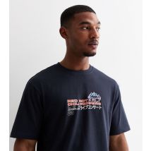 Men's Navy Red Hot Chilli Peppers T-Shirt Only and Sons New Look
