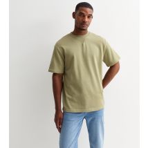 Men's Green Cotton Relaxed-Fit T-Shirt Only and Sons New Look