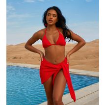 Women's Red Textured Sarong Moda Minx New Look