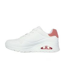 Skechers White Uno Pop Back Trainers New Look