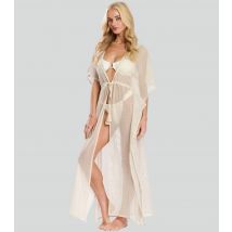Women's White Glitter Beach Kaftan South Beach New Look