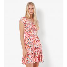 Women's Tie Dye Mini Dress Apricot New Look