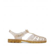 Women's Reilly Gold Fisherman Jelly Sandals JuJu New Look