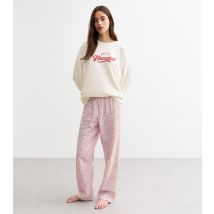 Women's Red Feliz Navidad Christmas Pyjama Trousers New Look