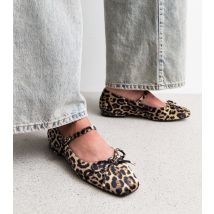 Women's Kandi Leopard Print Ballet Pumps Public Desire New Look