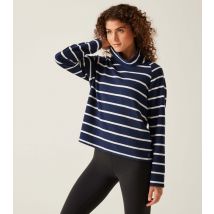 Women's Navy Stripe Havendo Cotton-Blend Sweatshirt Regatta New Look