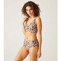 Women's Brown Leopard Print Paloma Bikini Top Regatta New Look