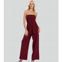 Women's Burgundy Wide Leg Trousers Finding Friday New Look