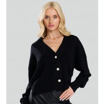 Women's Black Diamanté Knit Cardigan Finding Friday New Look