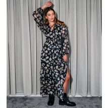 Women's Black Floral Print Crepe Maxi Dress Finding Friday New Look