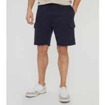 Men's Navy Cargo Shorts Threadbare New Look
