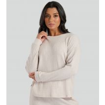 Women's Cream Brushed Rib Jumper Loungeable New Look
