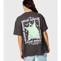Women's Dark Grey Jersey Oogie Boogie T-Shirt Skinnydip New Look