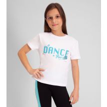 Girls' White Dance Slogan T-Shirt Pineapple New Look