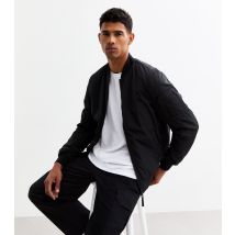 Men's Black Regular Bomber Jacket Only and Sons New Look