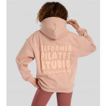 Women's Mid Pink Borg Fleece Lined Reformer Hoodie South Beach New Look