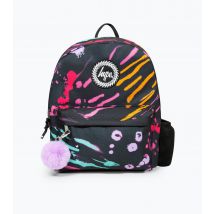 Black Animal Print Iconic Backpack HYPE New Look