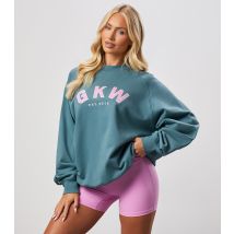 Women's Turquoise Relaxed Fit Logo Sweatshirt Gym King New Look