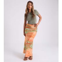 Women's Orange Tie Dye Maxi Skirt Urban Bliss New Look