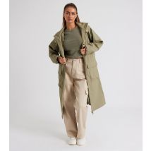 Women's Green Hooded Raincoat Urban Bliss New Look