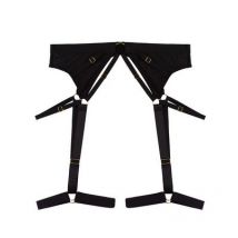 Wolf & Whistle Black Alexa Mesh Multi-Strap Suspender Belt New Look