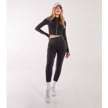 Women's Black Washed Leggings Pink Vanilla New Look