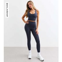 Women's by Zara McDermott Navy Active Plain Leggings Rise New Look