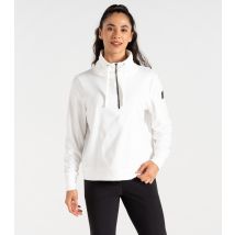 Women's White Glint Jersey Half Zip Jumper Dare 2b New Look