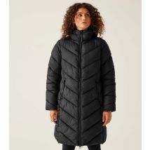 Women's Black Hooded Tiered Jacket Regatta New Look