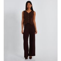 Women's Brown Knit Waistcoat Quiz New Look